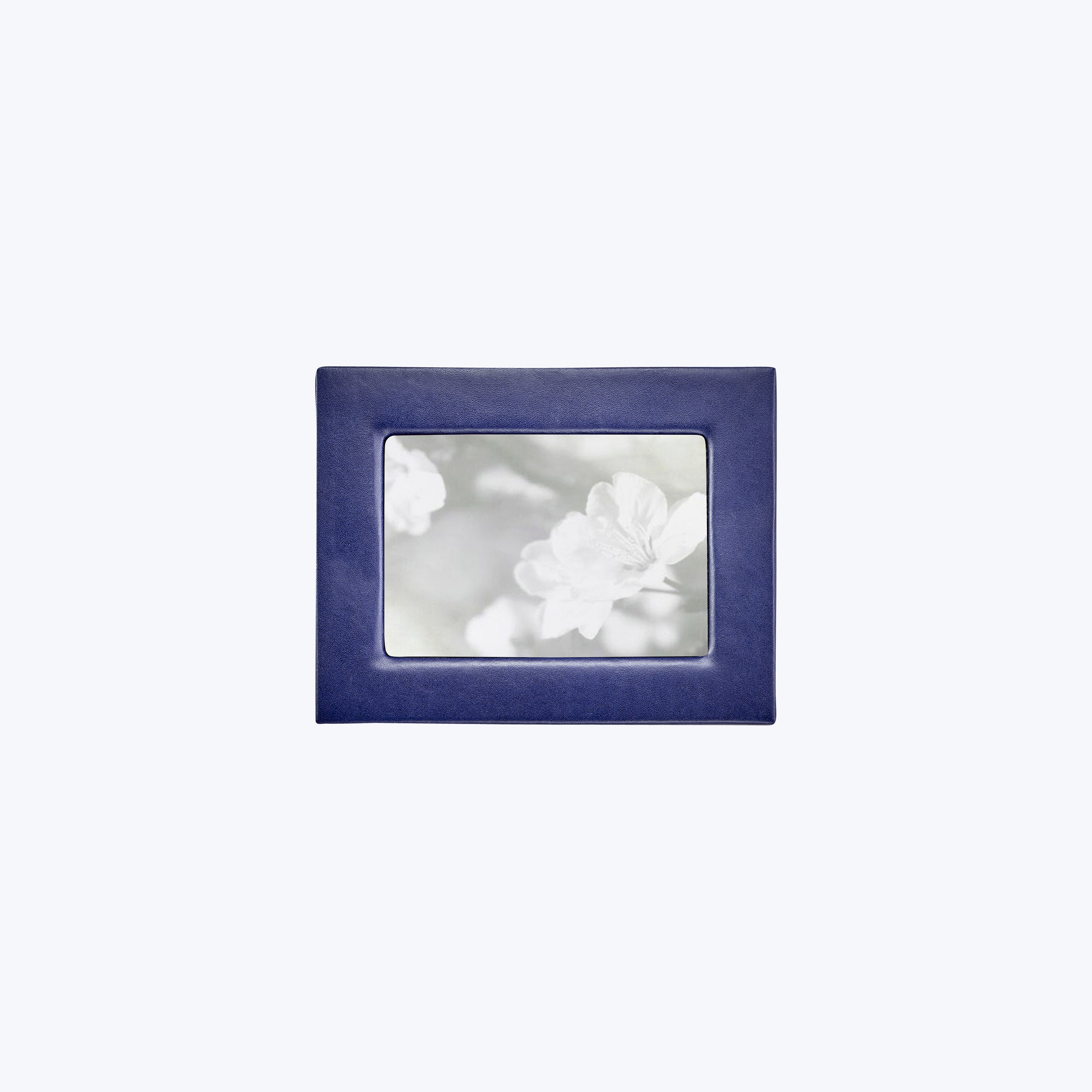 Leather 5" x 7" Studio Frame Blue Leather