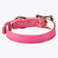 Small Dog Leather Collar Pink