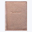 Leather Passport Holder Rose Gold