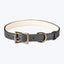 Medium Dog Leather Collar Black