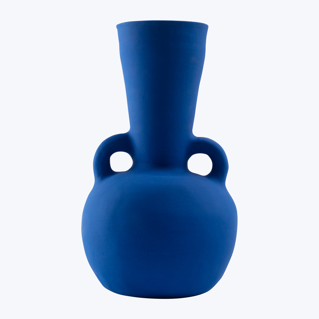 Deep Blue Flared Vase