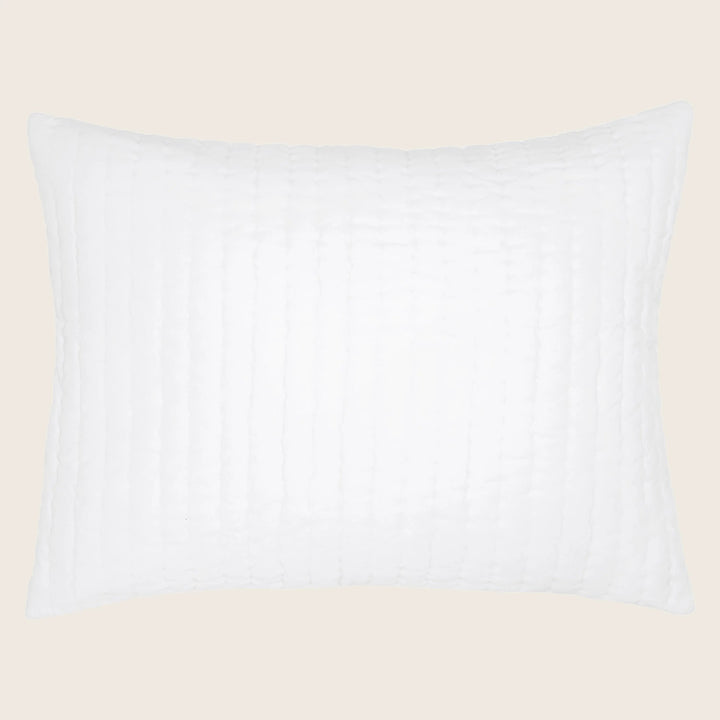 Velvet Sham White / Standard