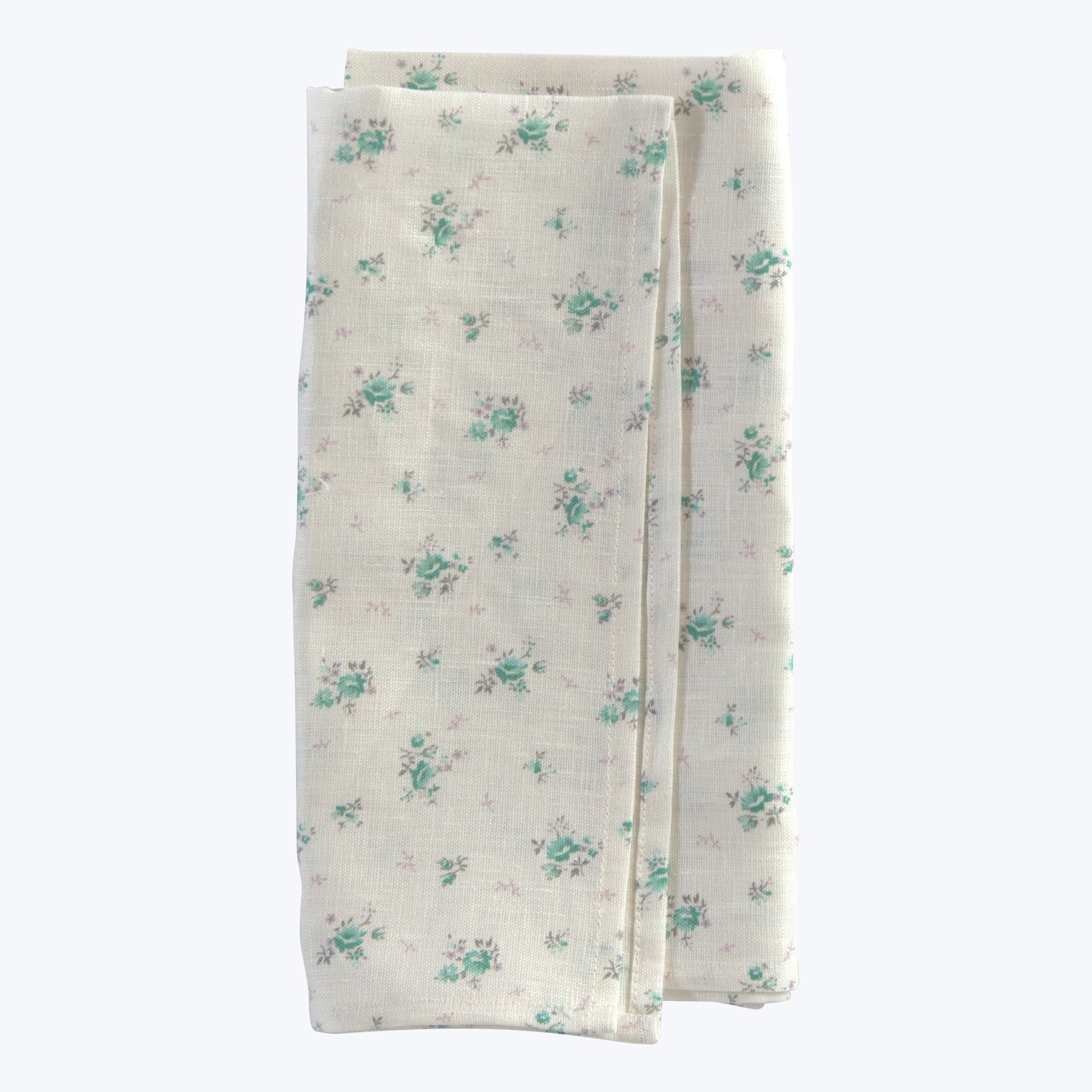 Blossom Floral Voile Napkin Green