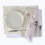 Blossom Stripe Voile Napkin Lavender