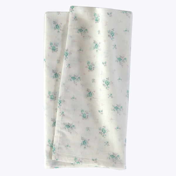 Blossom Floral Linen Napkin Green