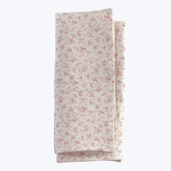 Blossom Floral Voile Napkin Pink