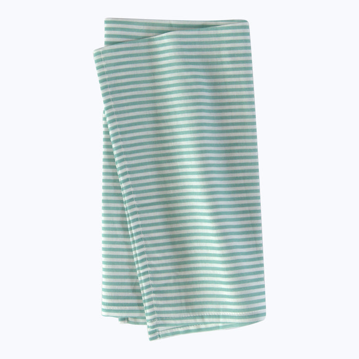 Blossom Stripe Voile Napkin Green