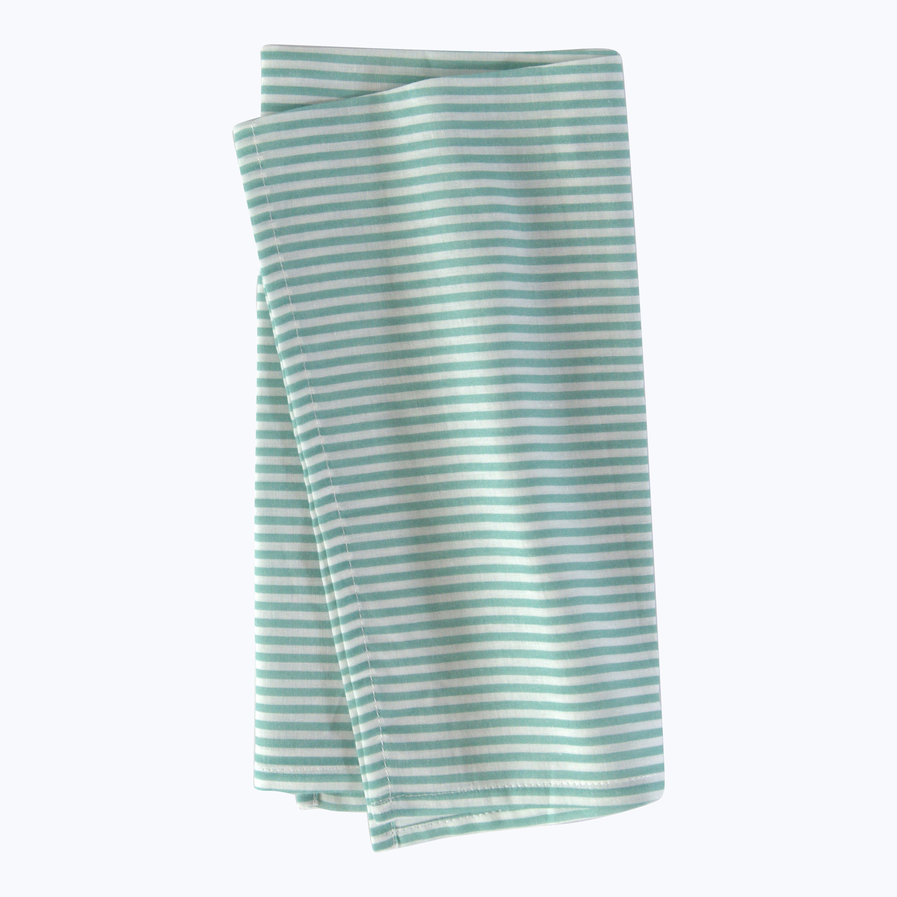 Blossom Stripe Voile Napkin Green