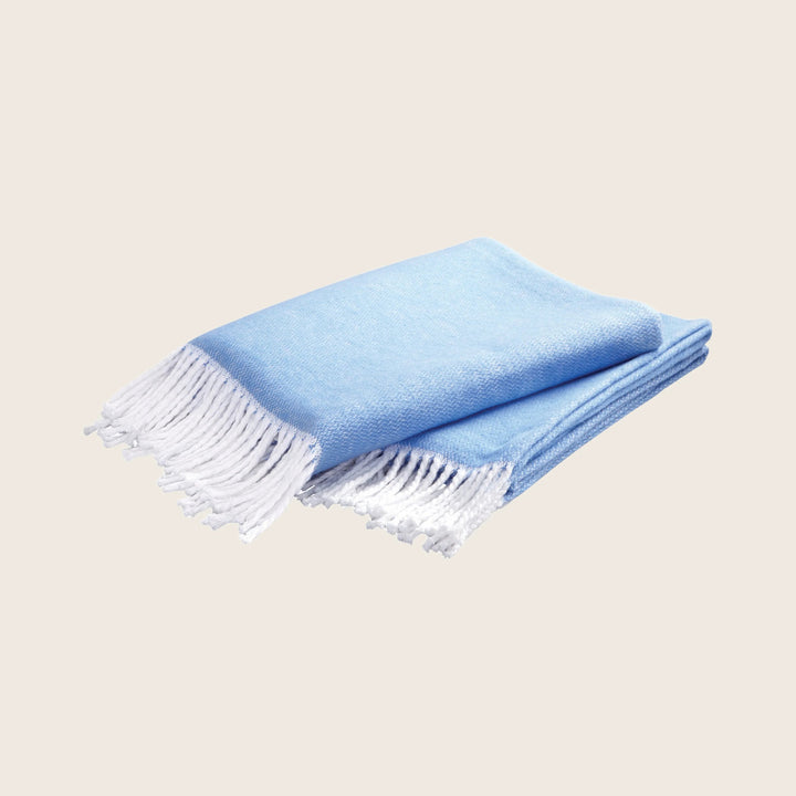Pezzo Cotton Throw Azure