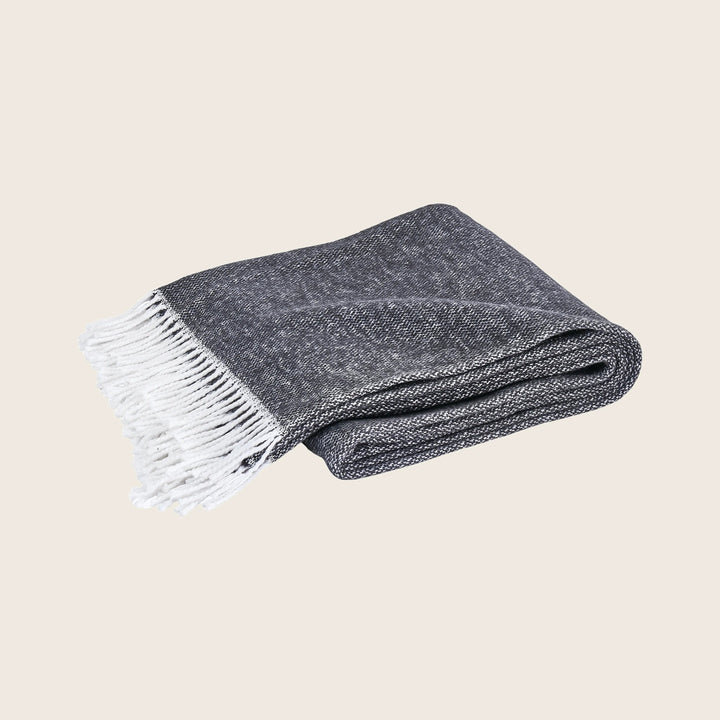 Pezzo Cotton Throw Black