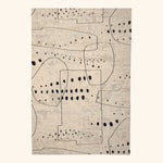Contemporary Tibetan Wool Silk Blend Rug - 6' x 9'