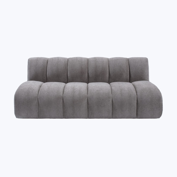 Grove Street Armless Sofa Kenley, Performance Velvet / Cement