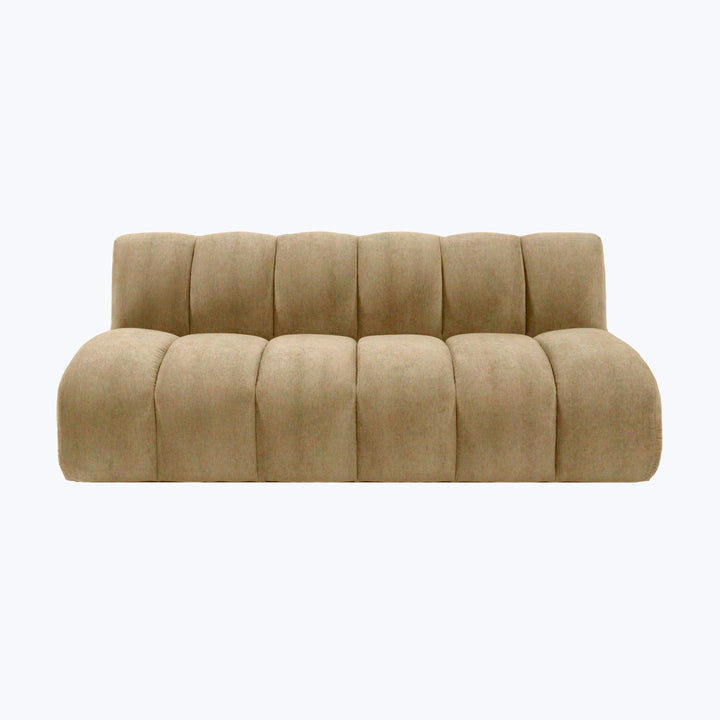 Grove Street Armless Sofa Kenley, Performance Velvet / Ecru