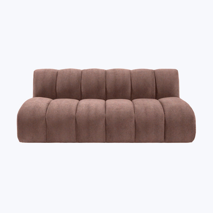 Grove Street Armless Sofa Kenley, Performance Velvet / Mauve