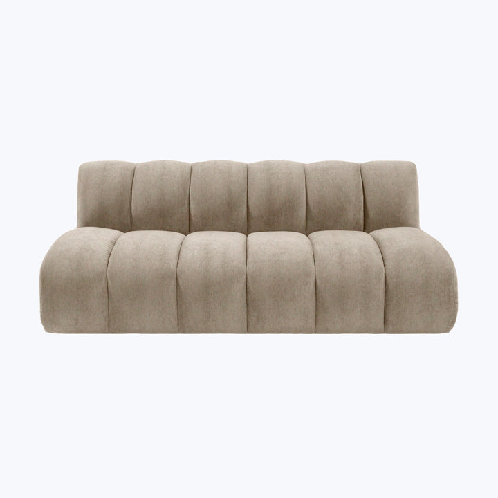 Grove Street Armless Sofa Kenley, Performance Velvet / Moondust