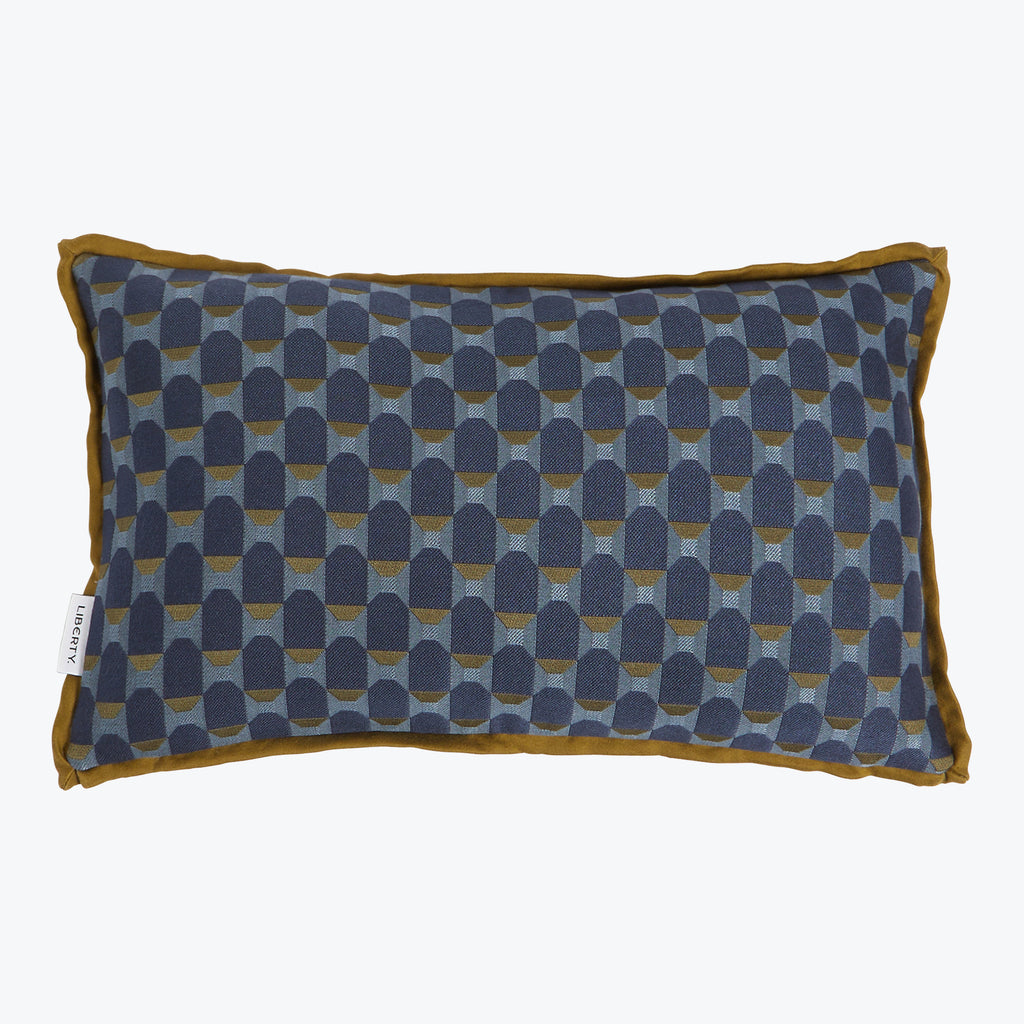 Obi Check Pillow Navy