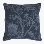 Porcelain Flower Pillow Navy