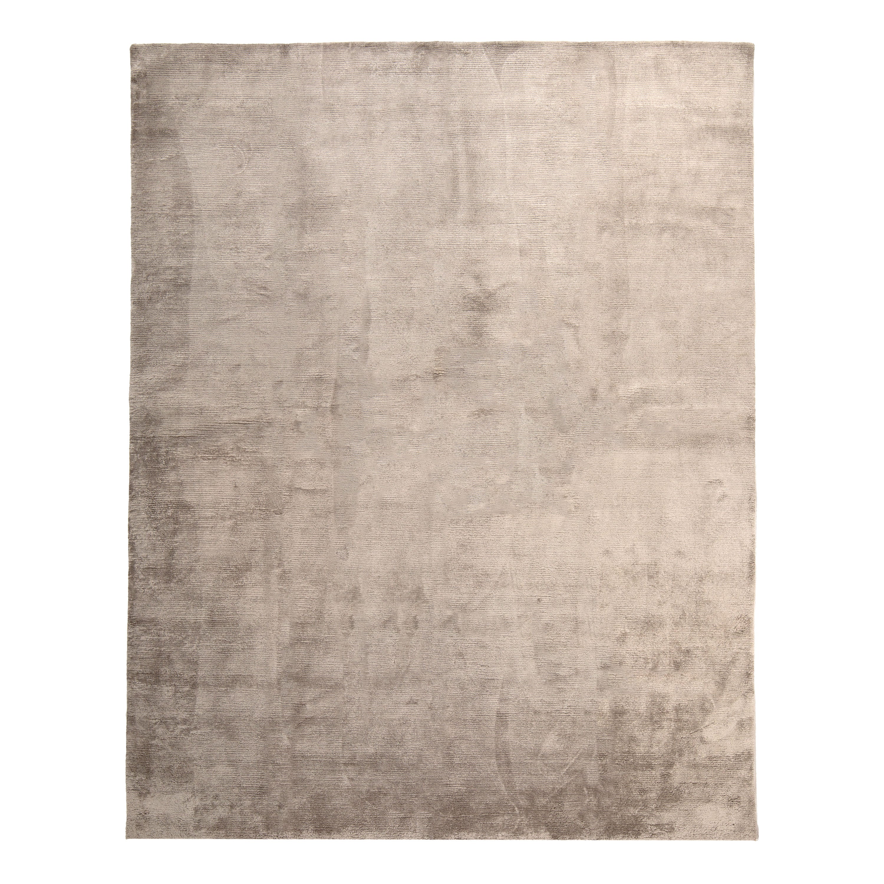 Lulu Solid Tibtean Silk Rug Grey / 8x10