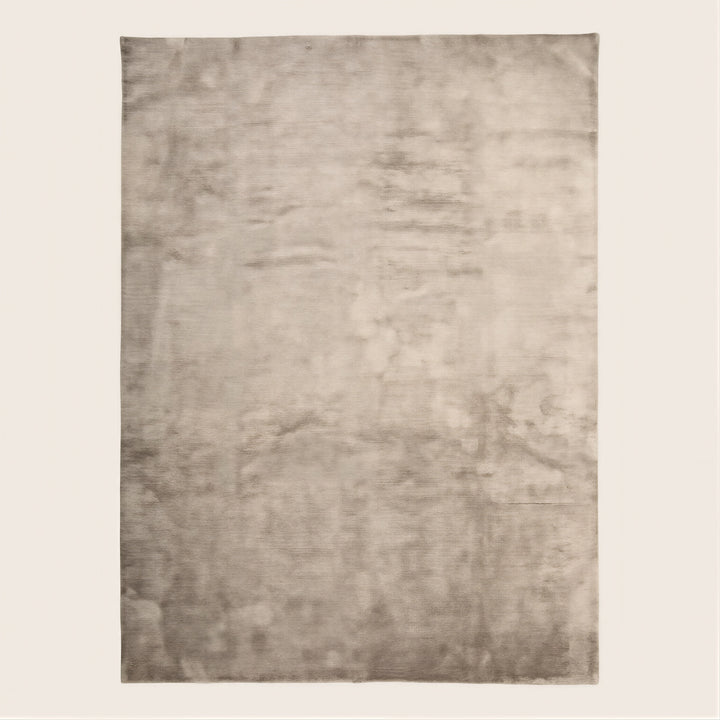 Lulu Solid Tibtean Silk Rug Grey / 9x12