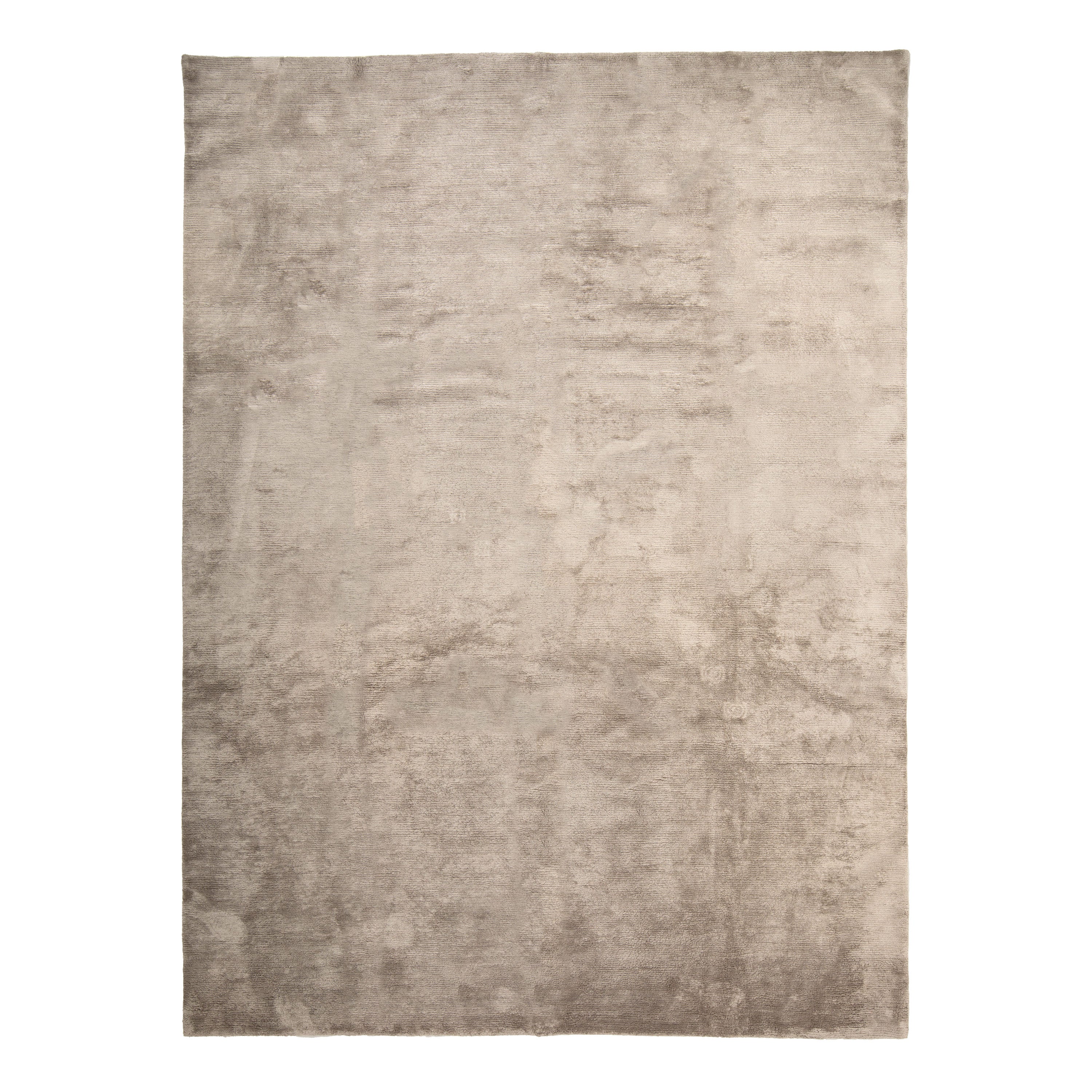 Lulu Solid Tibtean Silk Rug Grey / 9x12