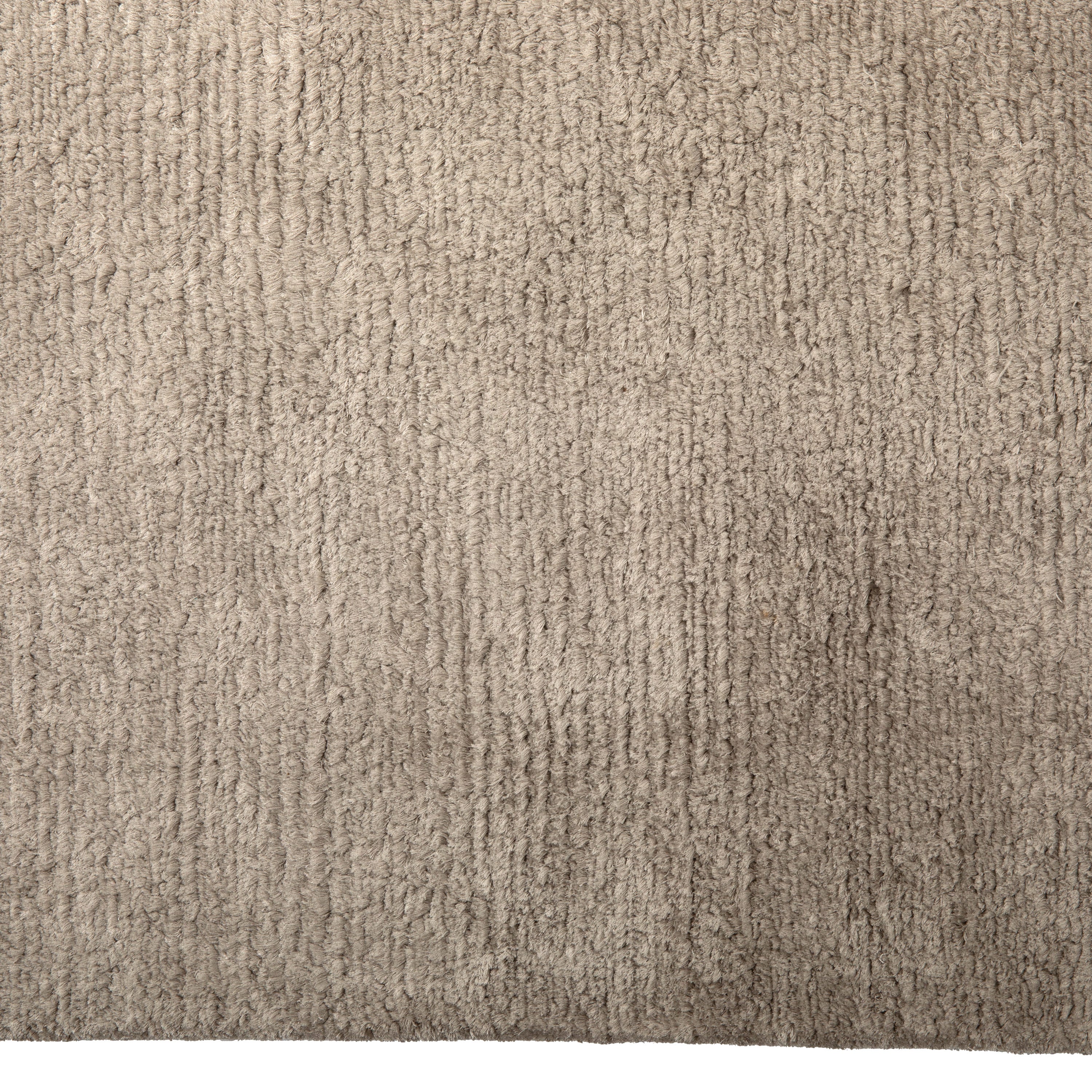 Lulu Solid Tibtean Silk Rug Grey / 9x12