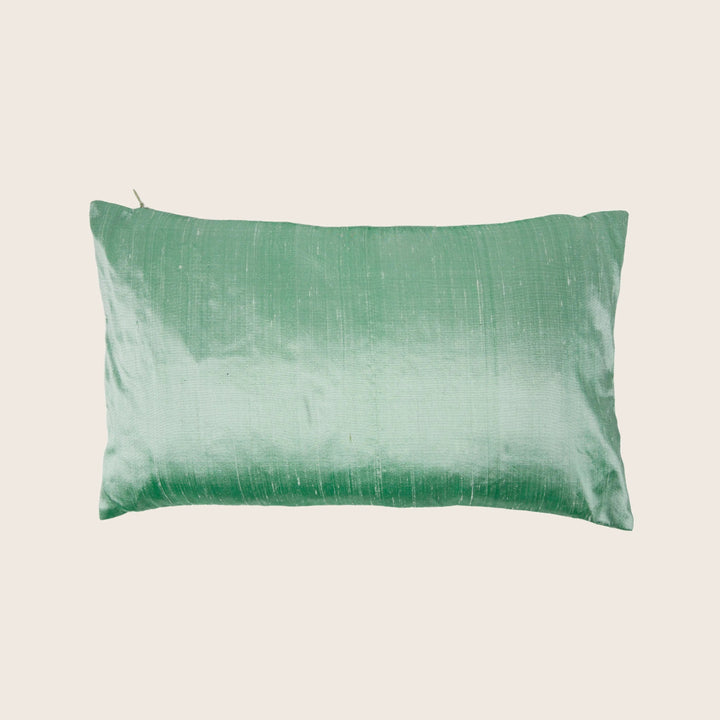 Dupioni Sage Mint Pillow 12x20