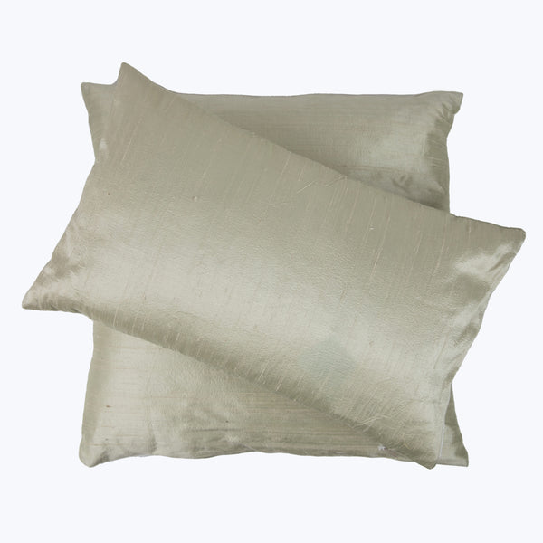 Dupioni Silver Sage Pillow 12x20