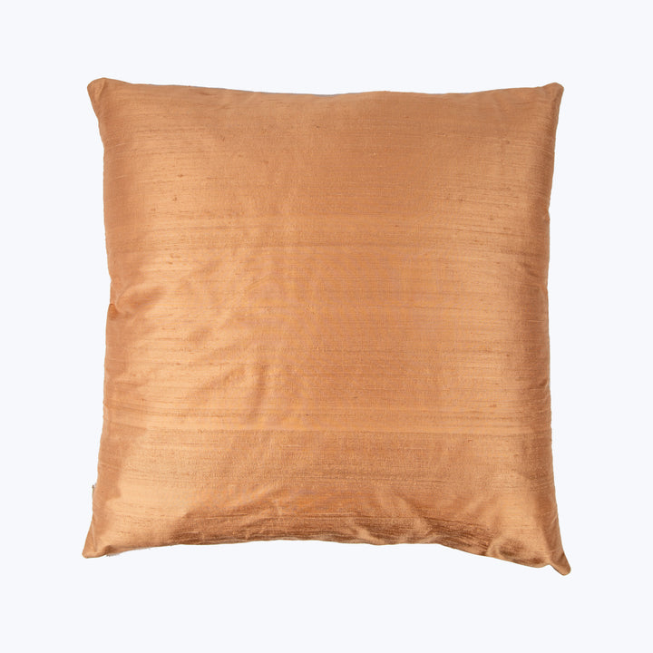 Dupioni Dark Peach Pillow 20x20