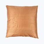 Dupioni Dark Peach Pillow 20x20