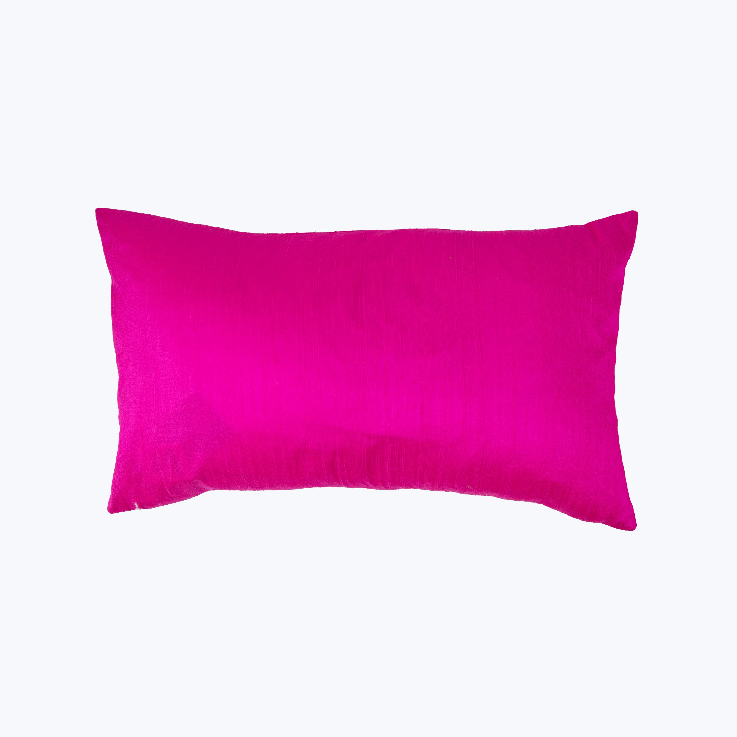 Dupioni Hot Pink Pillow 12x20