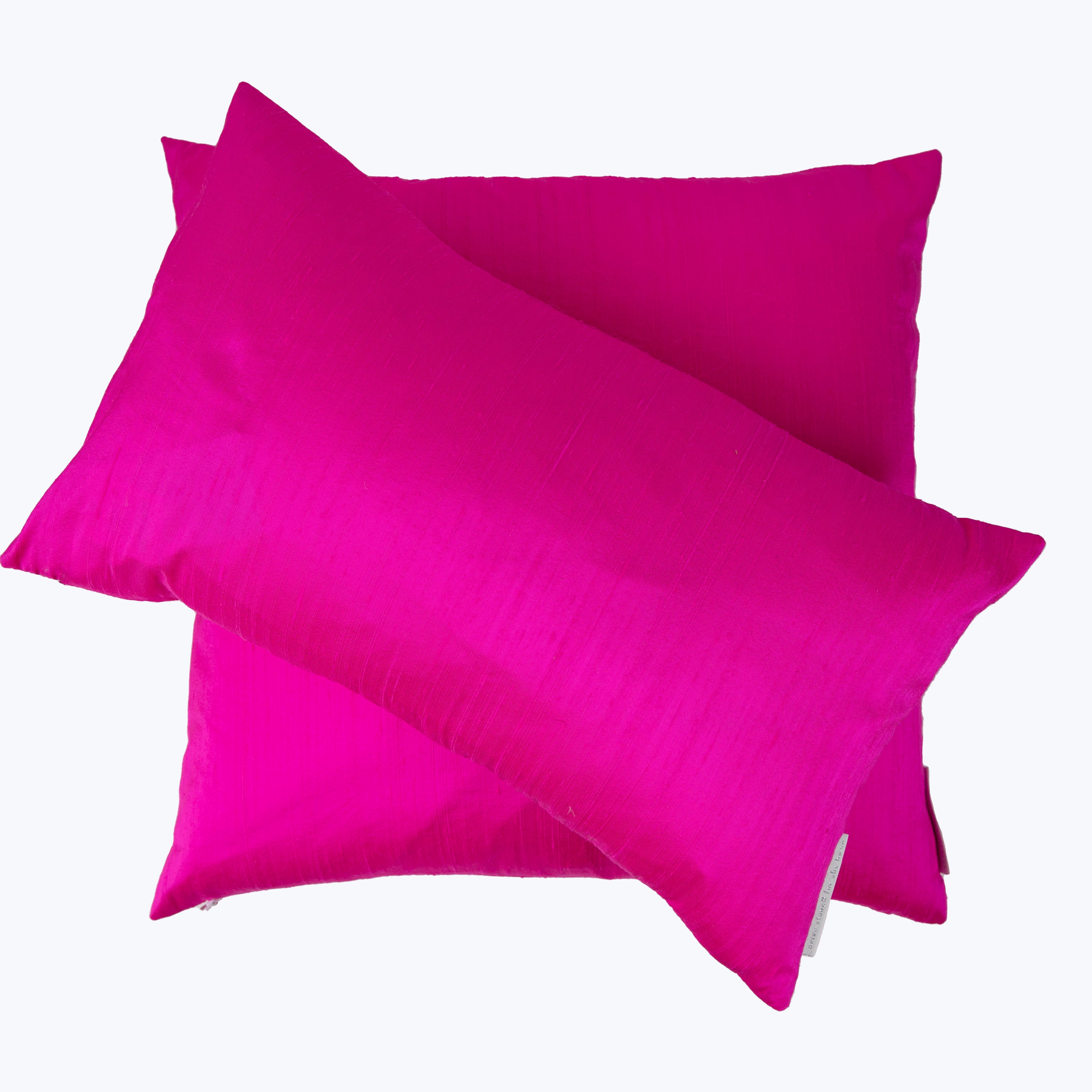 Dupioni Hot Pink Pillow 12x20