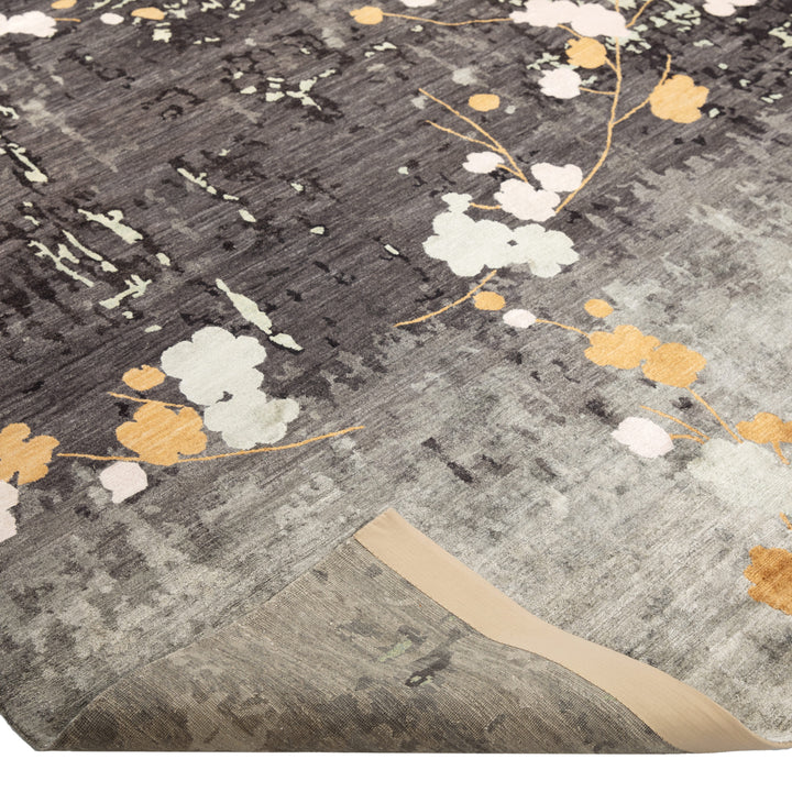 Aurora Contemporary Tibetan Silk Rug Dusk / 9x12