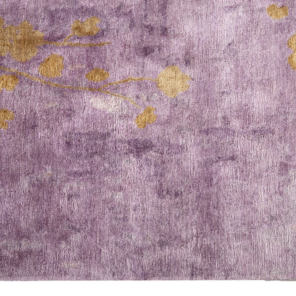 Aurora Contemporary Tibetan Silk Rug Lavender / 6x9