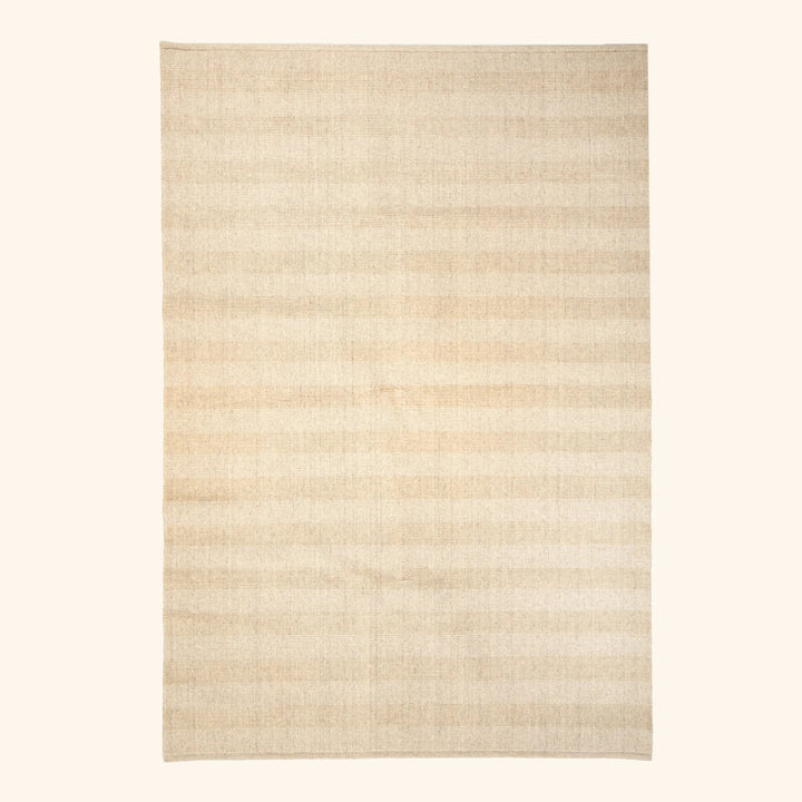 Flatweave Wool Rug - 6' x 9' Ivory