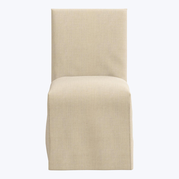 Linen Slipcover Dining Chair Linen Natural