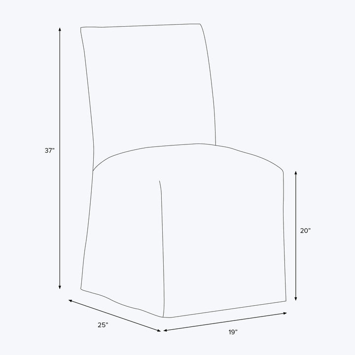 Linen Slipcover Dining Chair Linen Olive