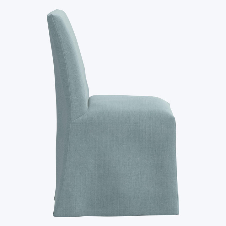 Linen Slipcover Dining Chair Linen Seaglass