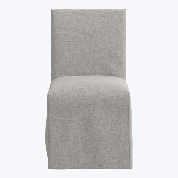 Linen Slipcover Dining Chair Zuma Linen Feather