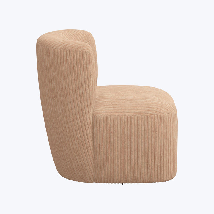 Nia Swivel Chair Corded Blush