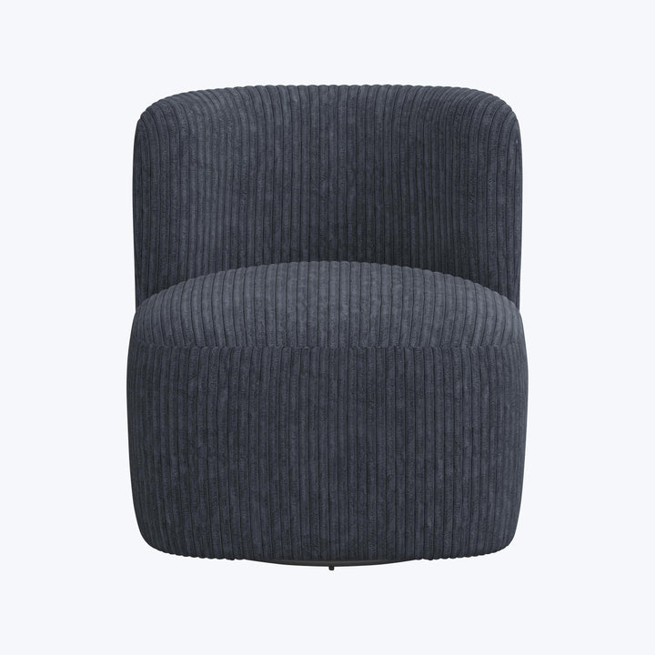 Nia Swivel Chair Corded Navy
