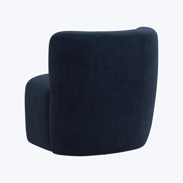 Nia Swivel Chair Antique Velvet Midnight