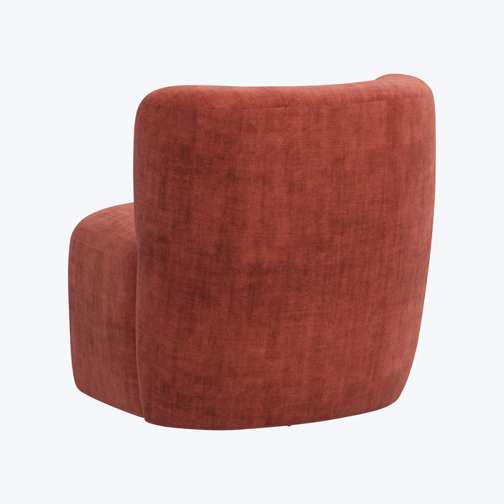 Nia Swivel Chair Antique Velvet Paprika