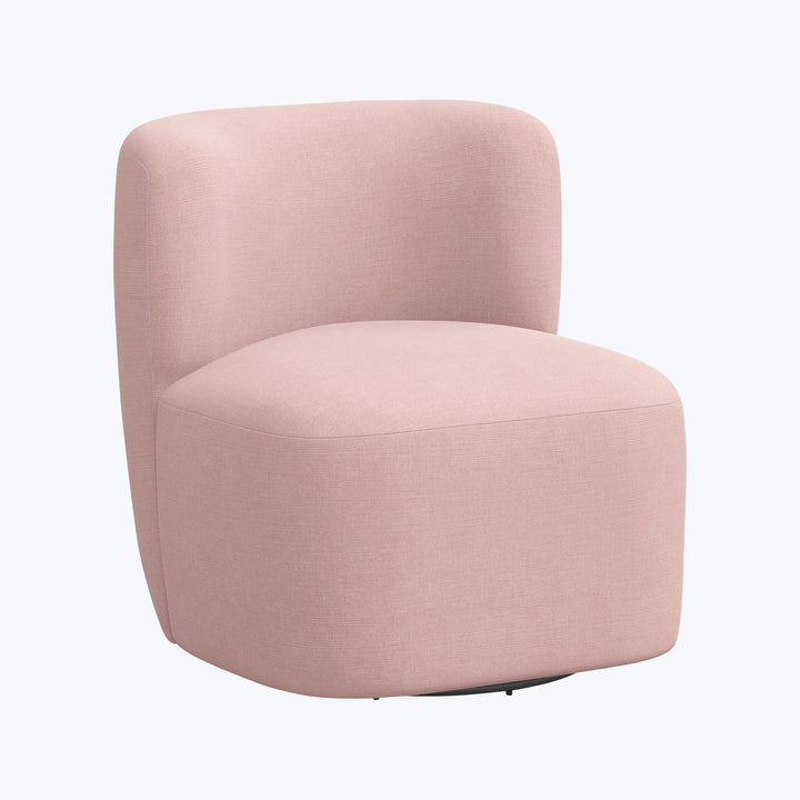 Nia Swivel Chair Linen Blush