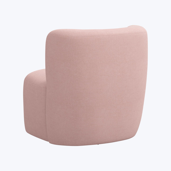 Nia Swivel Chair Linen Blush