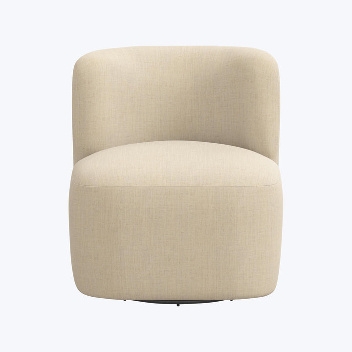 Nia Swivel Chair Linen Natural