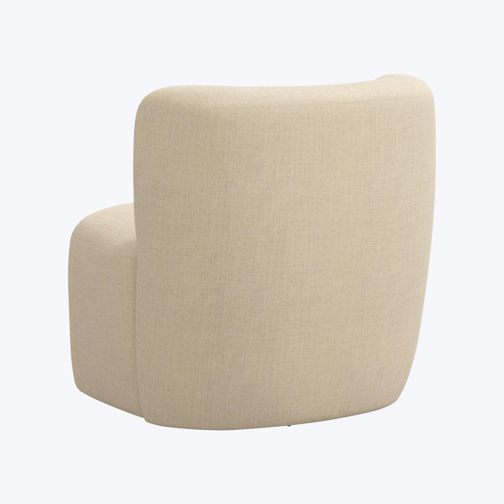 Nia Swivel Chair Linen Natural