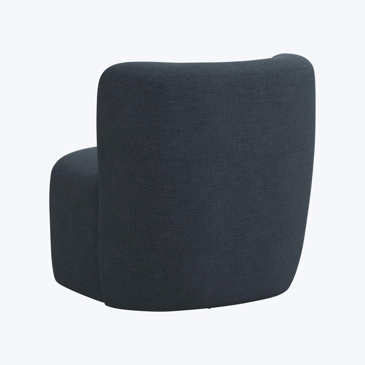 Nia Swivel Chair Linen Navy
