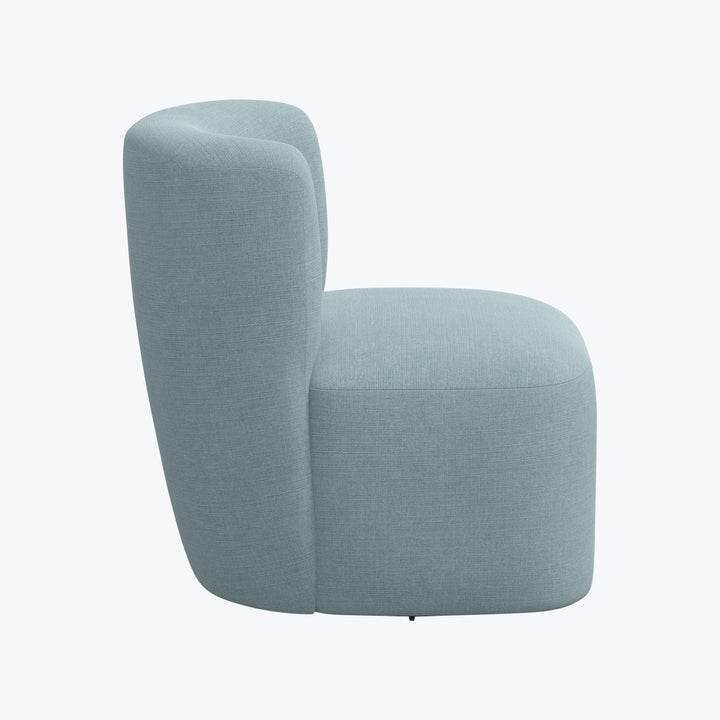 Nia Swivel Chair Linen Seaglass