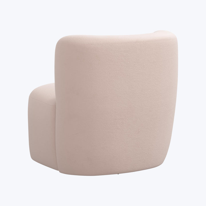 Nia Swivel Chair Velvet Blush