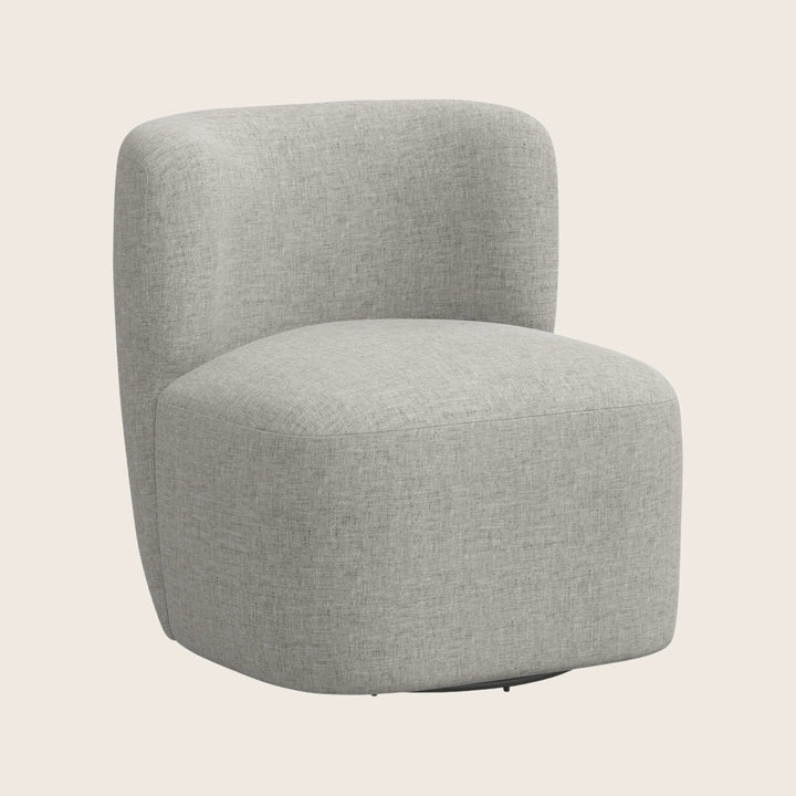 Nia Swivel Chair Zuma Linen Feather